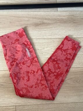 Gymshark Red Camo Seamless Leggings